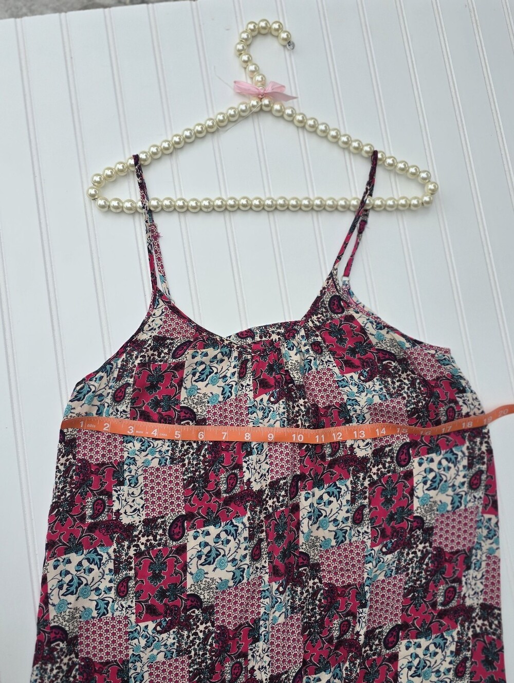 Natural Life Boho Patchwork Paisley Maxi Slip Dress Size XS/S - Picture 3 of 7